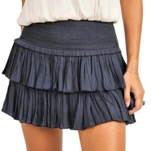 Navy Reset by Jane Silky Amore Skirt- The Pants Store NWT